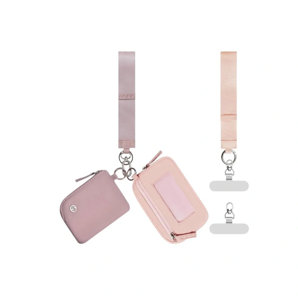 Dusty Rose Card Holder and Coin Purse Wristlet